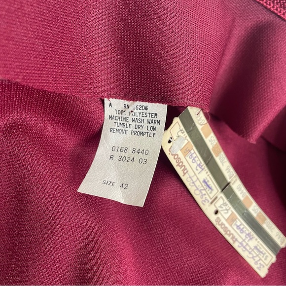 Vintage Separate Scene Jacket 42 Maroon Red Long Sleeve Formal NWT Hudson’s - Picture 3 of 9